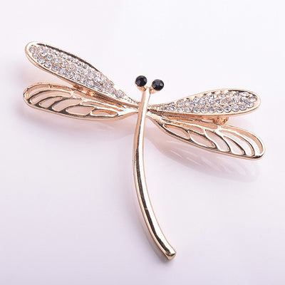 Crystals Dragonfly Brooch | Trendy