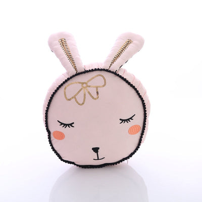 Bunny Head Cotton Pillow