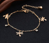 Trendy Dragonfly Ankle Bracelet
