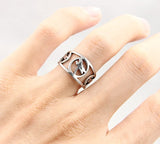 Titanium Stainless Steel Dragonfly Ring