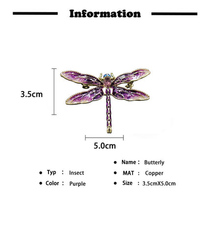 Unique Dragonfly Brooch