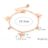 Trendy Dragonfly Ankle Bracelet