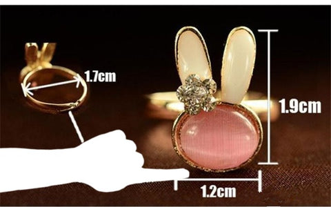 HOT TREND | Crystal Rabbit Ring -  Adjustable