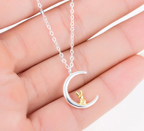 Moon & Rabbit Necklace | BestSeller