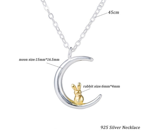 Moon & Rabbit Necklace | BestSeller