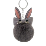 Original Fluffy Bunny Keychain Pompom