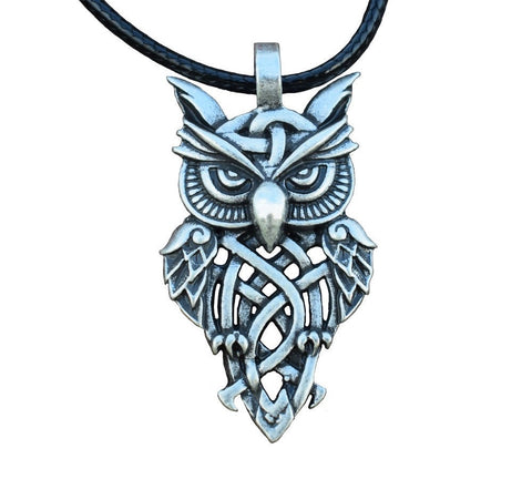 Celtic Owl Necklace - Pendant Size:25mm * 45mm