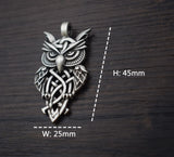 Celtic Owl Necklace - Pendant Size:25mm * 45mm