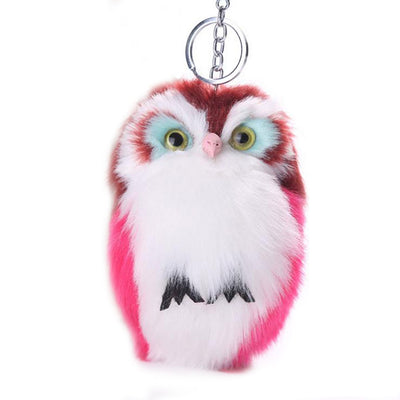 15CM Keyring Fluffy Plush Owl