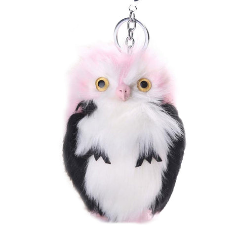 15CM Keyring Fluffy Plush Owl