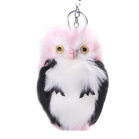 15CM Keyring Fluffy Plush Owl