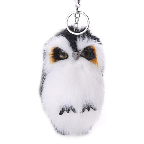 15CM Keyring Fluffy Plush Owl