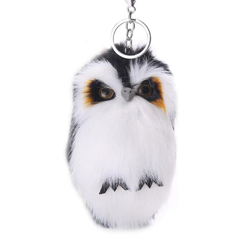 15CM Keyring Fluffy Plush Owl