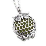 Aromatherapy Necklace with Owl | Pendant Size:3.5cm*3.5cm
