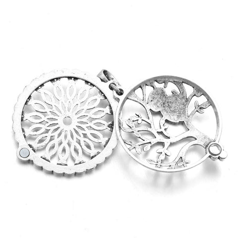 Aromatherapy Necklace with Owl | Pendant Size:3.5cm*3.5cm