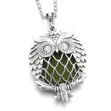 Aromatherapy Necklace with Owl | Pendant Size:3.5cm*3.5cm