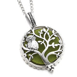 Aromatherapy Necklace with Owl | Pendant Size:3.5cm*3.5cm