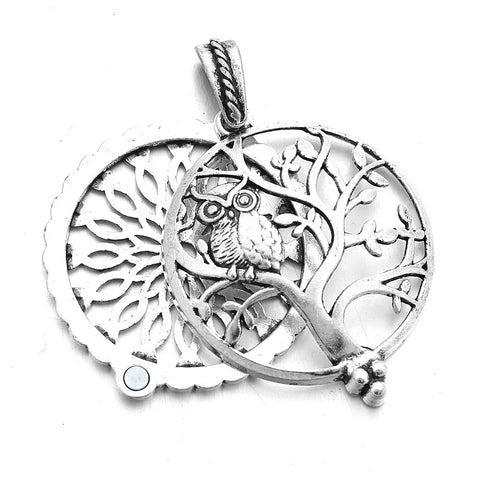 Aromatherapy Necklace with Owl | Pendant Size:3.5cm*3.5cm