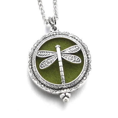 Aromatherapy Necklace with Dragonfly