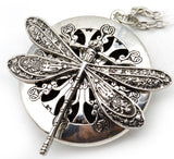Antique Dragonfly Aromatherapy Diffuser - Pendant