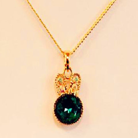 Lovely Crystal Rabbit Necklace