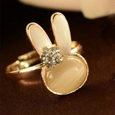 HOT TREND | Crystal Rabbit Ring -  Adjustable