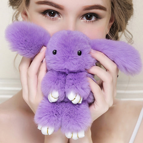 Bunny Wonderland - SAY NO TO FUR! These fluffy keychains have