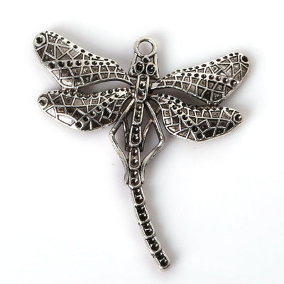 Antique Silver Dragonfly Charms