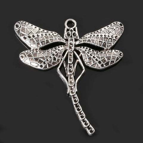 Antique Silver Dragonfly Charms