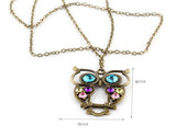 Vintage Owl  Necklaces Long Chain - New Arrival | 3 X 4 cm