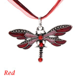 Colorful Enamel Dragonfly Pendant