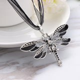 Colorful Enamel Dragonfly Pendant