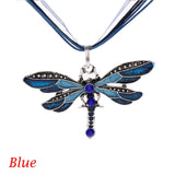 Colorful Enamel Dragonfly Pendant