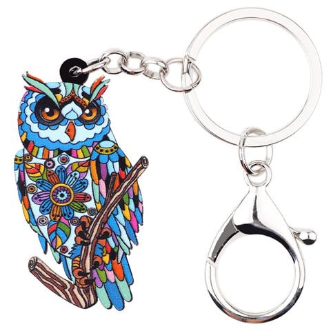 Acrylic Owl Key Chain