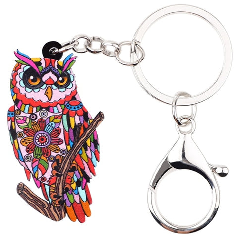 Acrylic Owl Key Chain