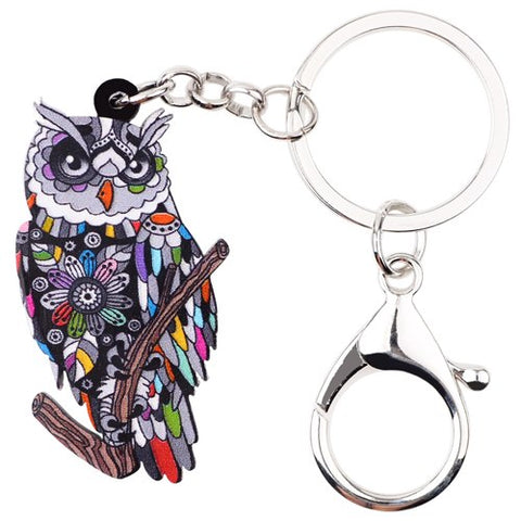 Acrylic Owl Key Chain