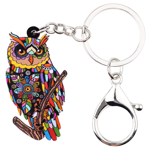 Acrylic Owl Key Chain