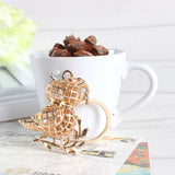 Cute Owl Crystal Charm