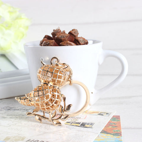 Cute Owl Crystal Charm