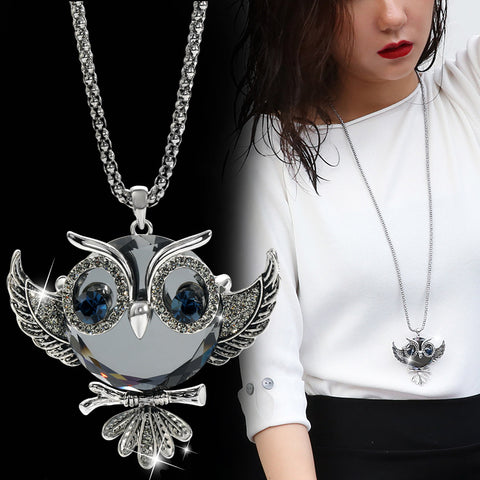 Classic Owl Necklace | Pendant Size:6.0cm*5.5cm