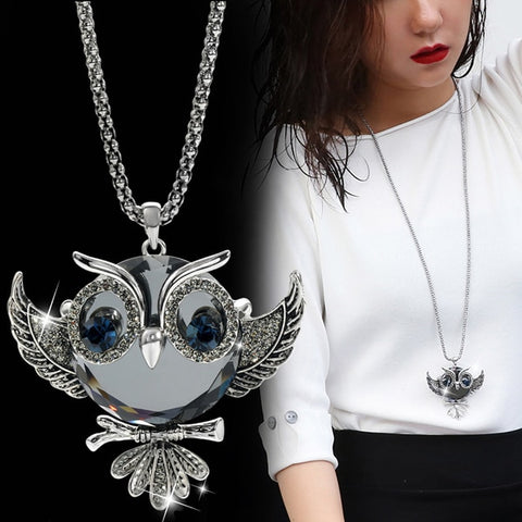 Classic Owl Necklace | Pendant Size:6.0cm*5.5cm