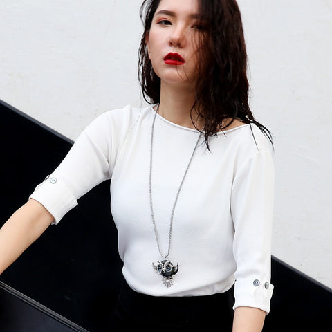 Classic Owl Necklace | Pendant Size:6.0cm*5.5cm