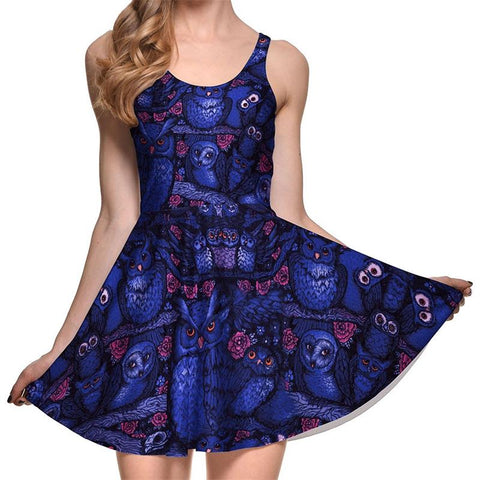Owl Design Sexy Women Dress Trendy Nature Owl Design Sexy Women Dress Trendy Nature