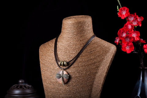 New Dragonfly Wooden Pendant