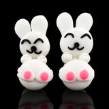 Cute Whtie Bunny Earrings