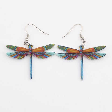 Amazing Long Dragonfly Earrings