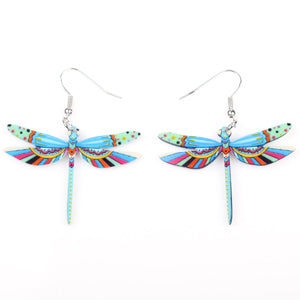 Amazing Long Dragonfly Earrings