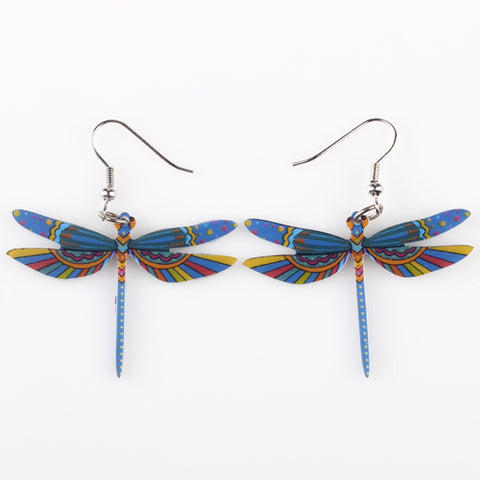 Amazing Long Dragonfly Earrings