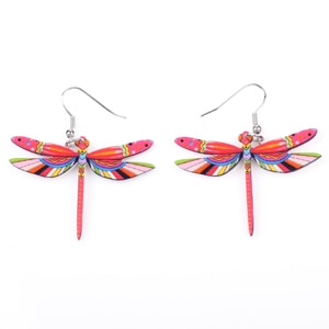 Amazing Long Dragonfly Earrings