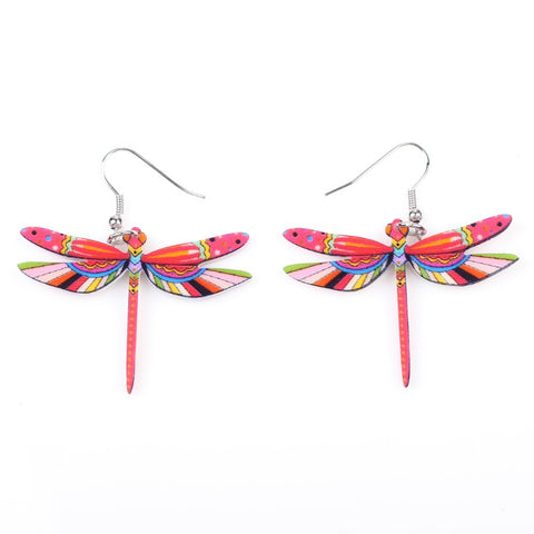 Amazing Long Dragonfly Earrings